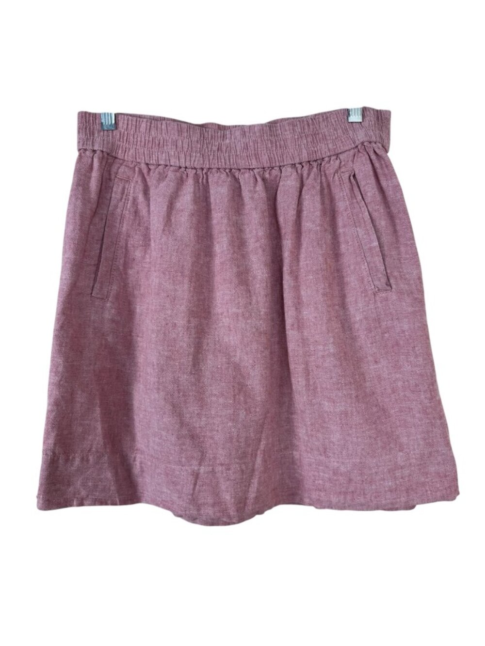 Loft Outlet Linen Blend Mini Skirt Size Small Pastel Pink Rose Casual Beachy Fun